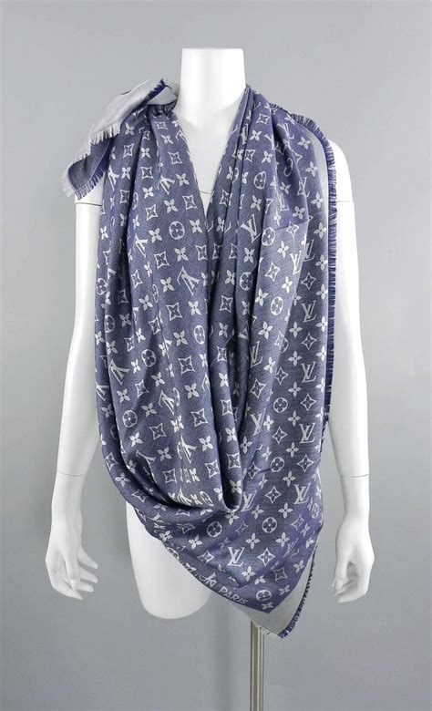 lv scaf|louis vuitton denim scarf.